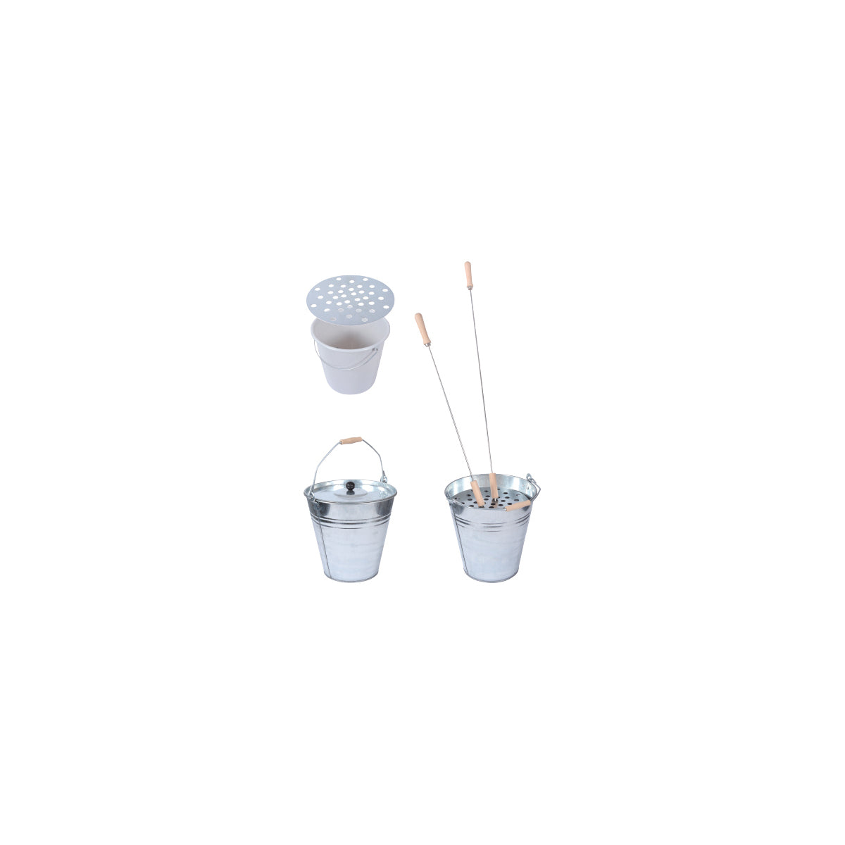 Asche- und Reinigungseimer-Set