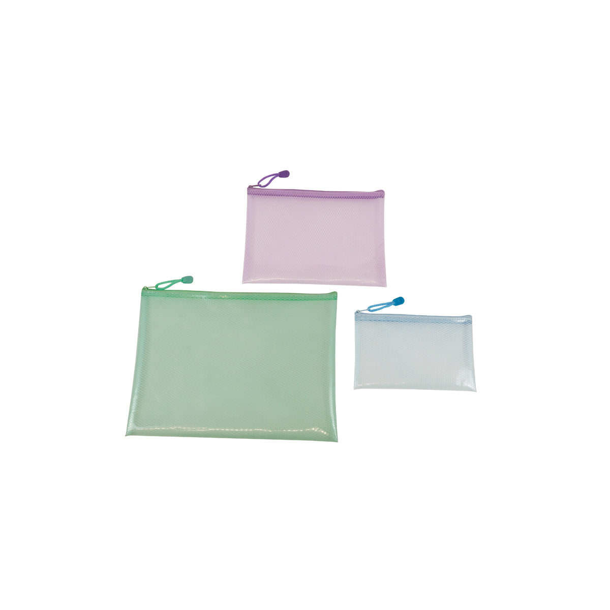 Utensilientaschen transparent, 3er-Set