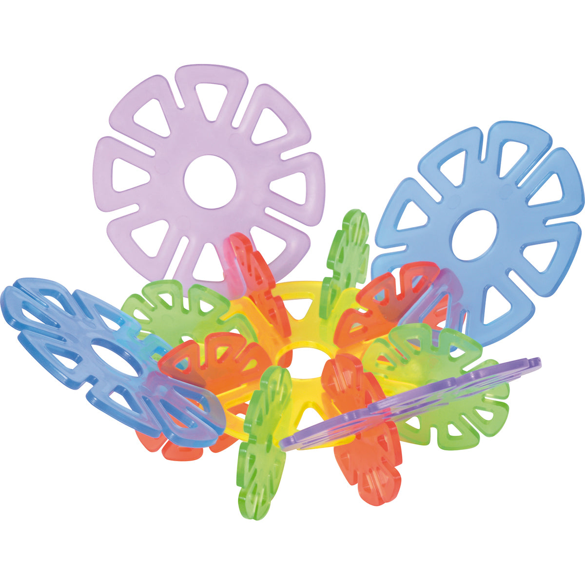 Steckblumen transparent, 640 Teile