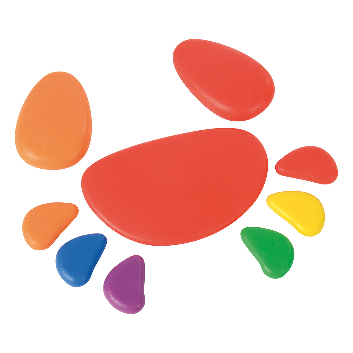 Regenbogen-Kieselsteine, 36 Stück