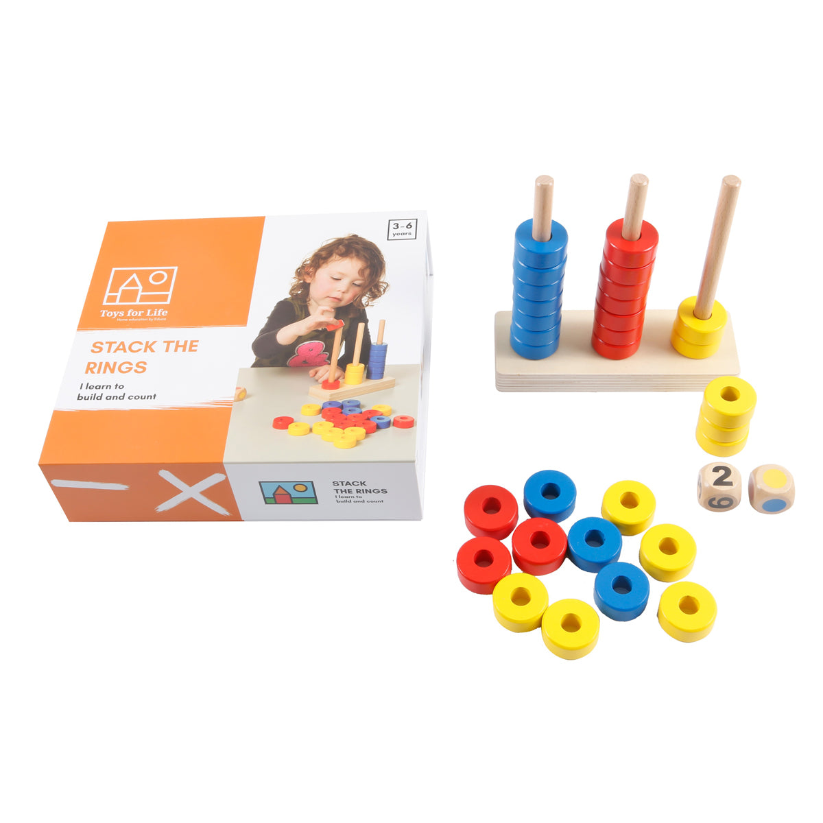 Stack the rings – Zählspiel mit Ringen – Bild 3