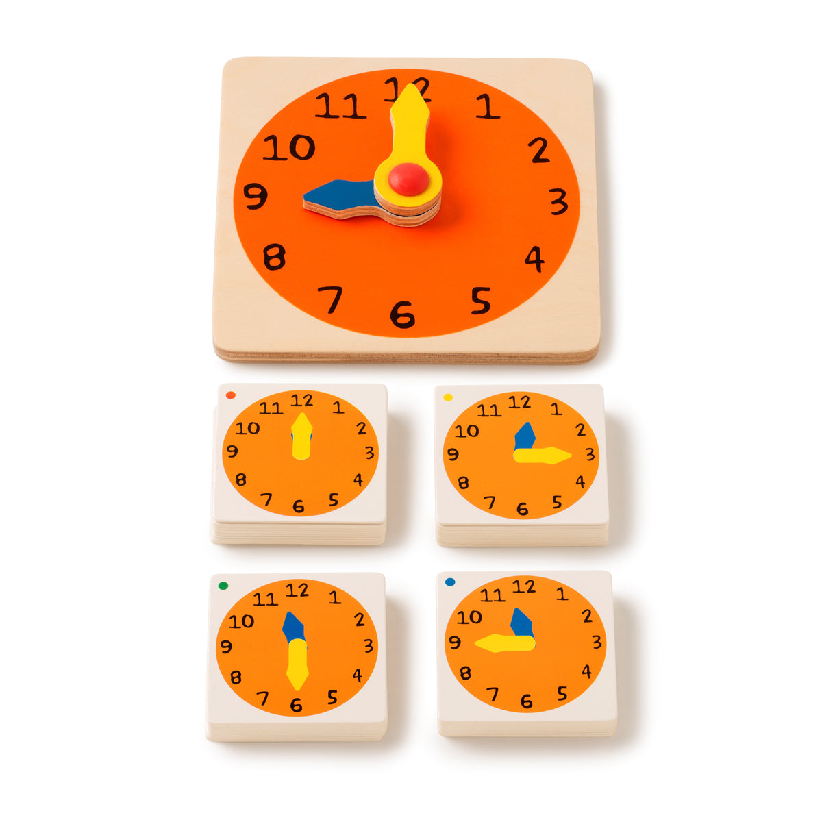 Uhrzeit-Lernspiel „What time is it?“