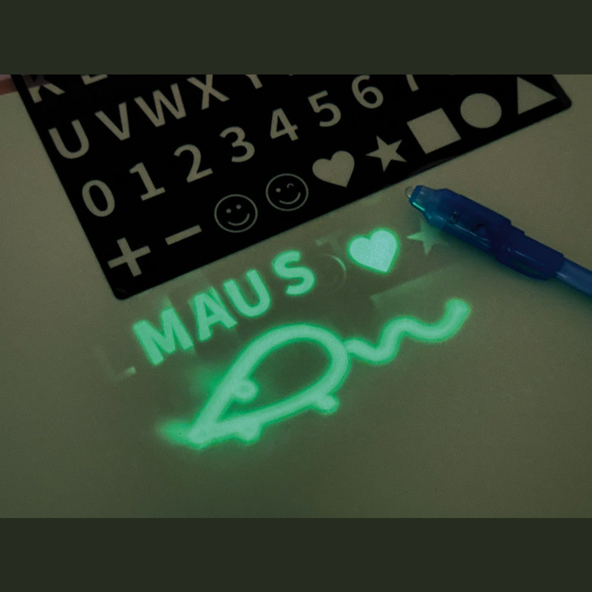 Zauber-Maltafel A3, fluoreszierend – Bild 2