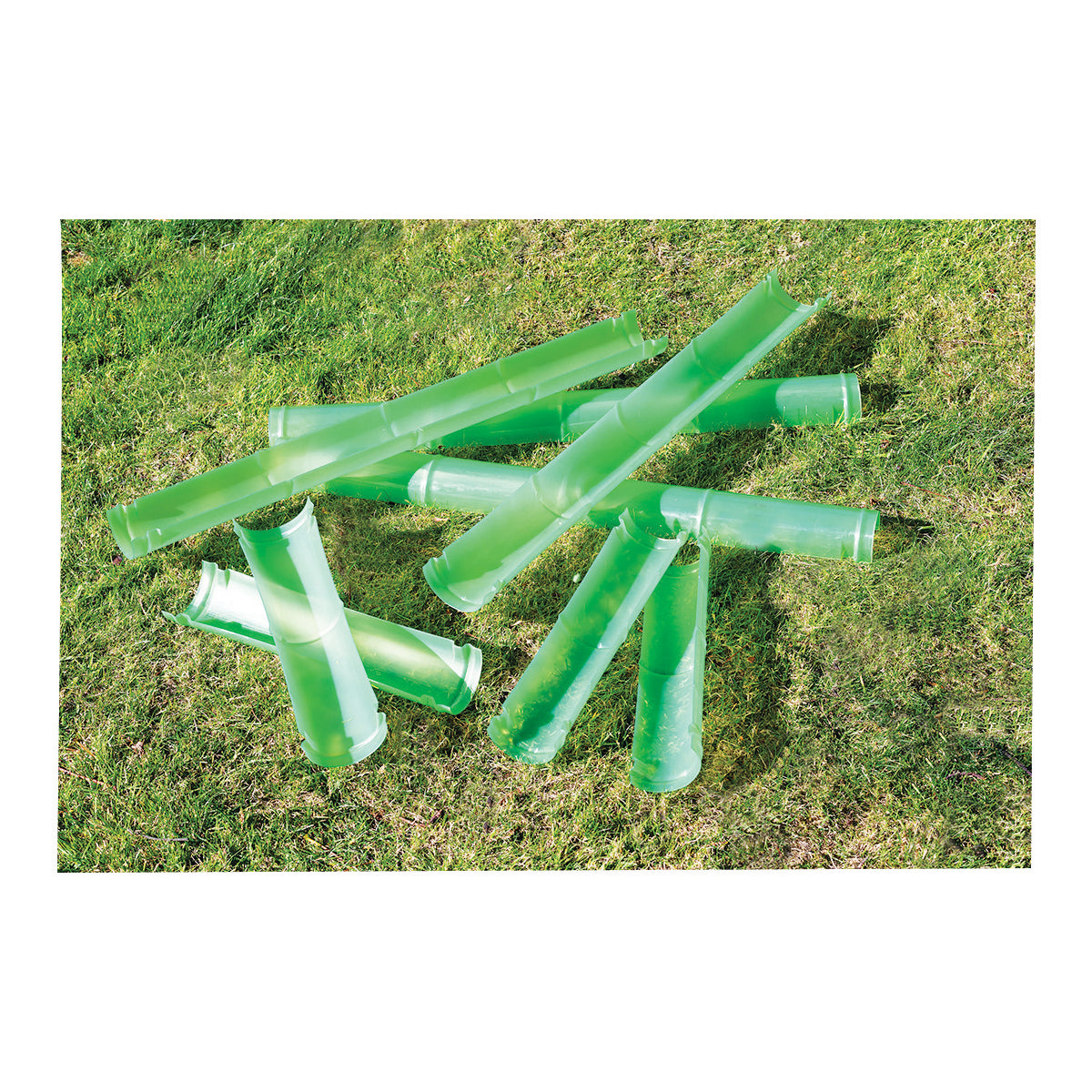 Wasserrinnen in Bambus-Optik, 8er-Set
