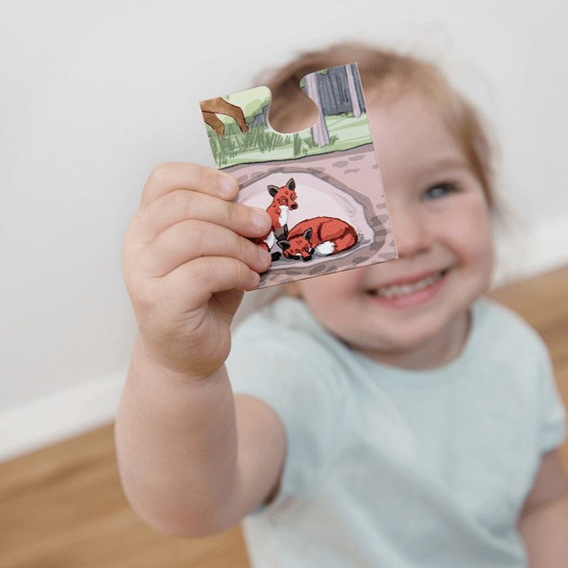 Bodenpuzzle „Entdecke den Wald“, 40-teilig