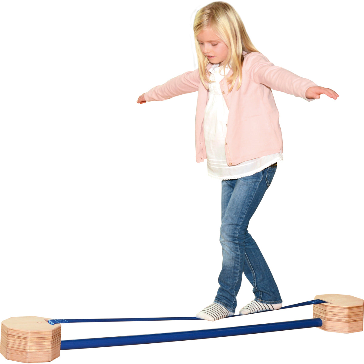 Slacktrack mit Holzblöcken – Bild 4