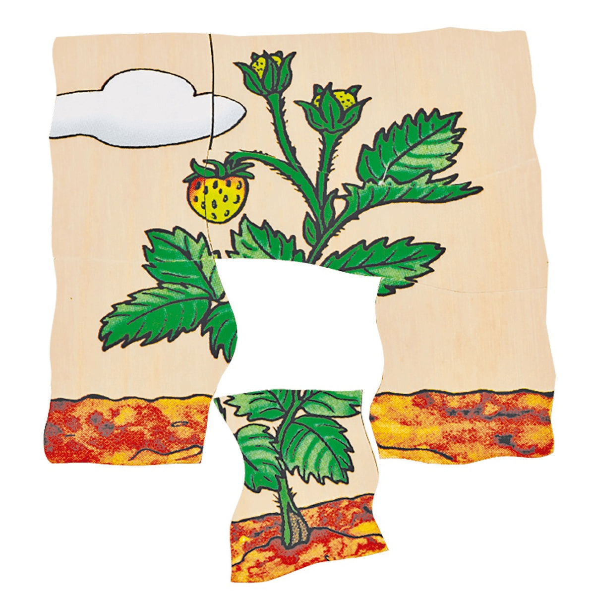 Lagenpuzzle „Erdbeere“