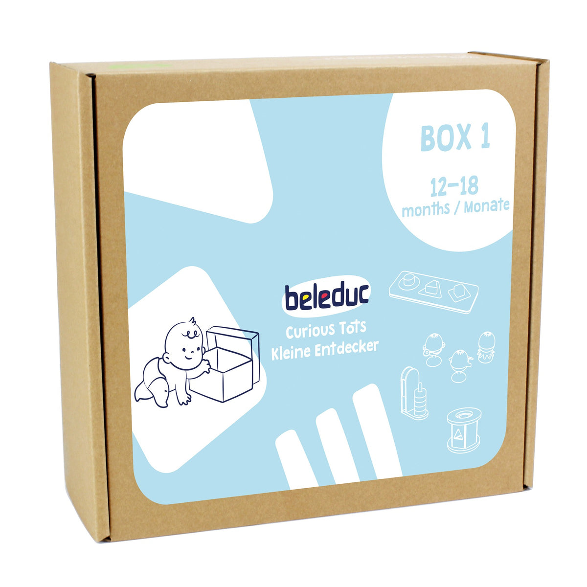 Kleine Entdecker Box 1 – Sensorik, 21-teilig