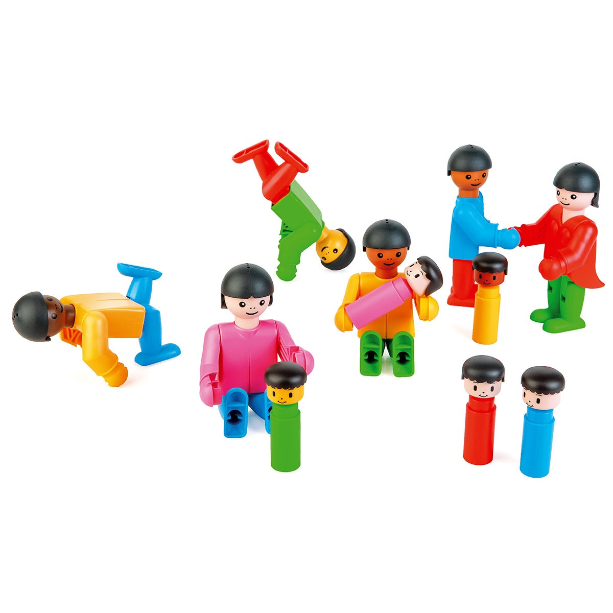 PolyM Figuren „Freunde aus aller Welt“, 47-teilig