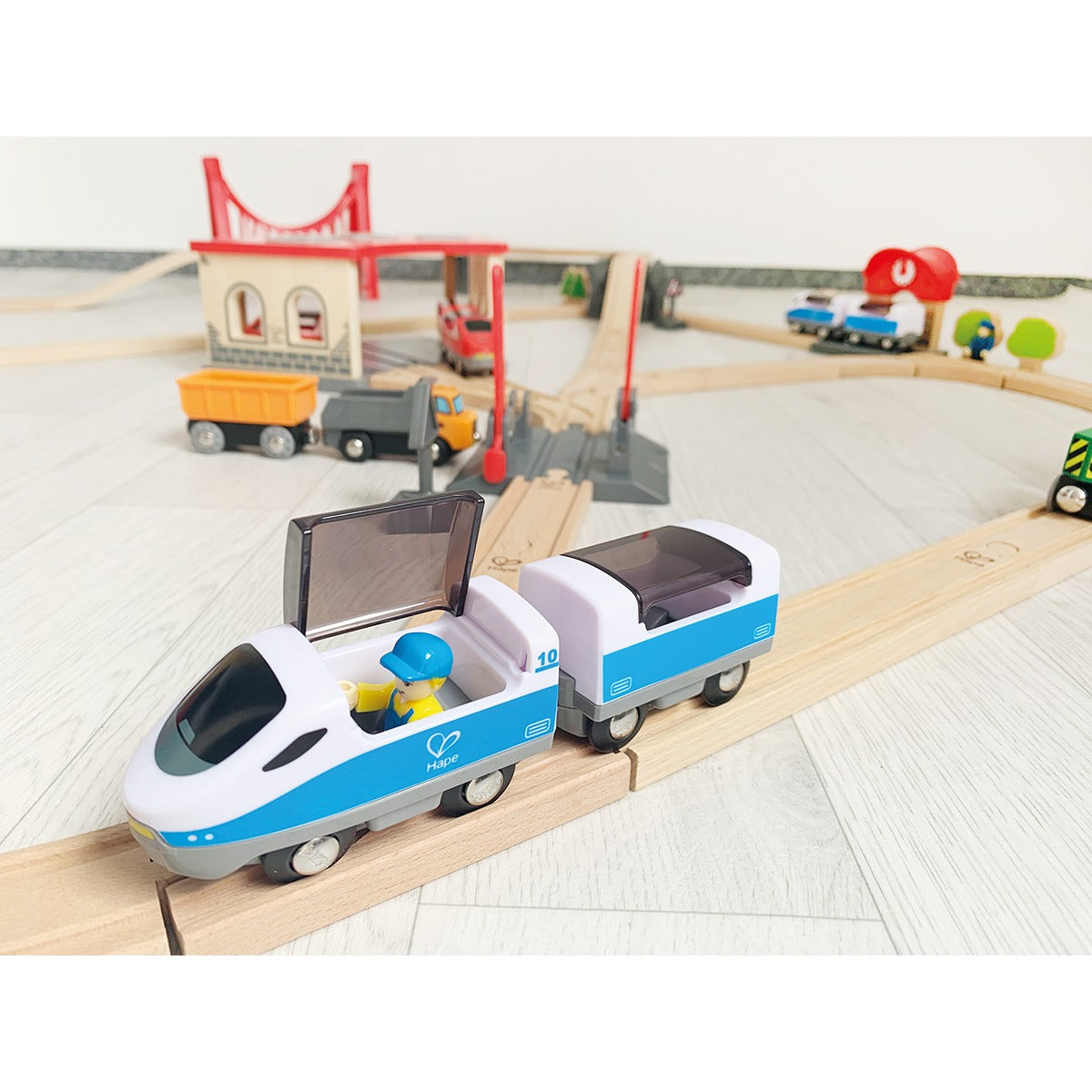 Eisenbahn-Set XXL, 92 Teile