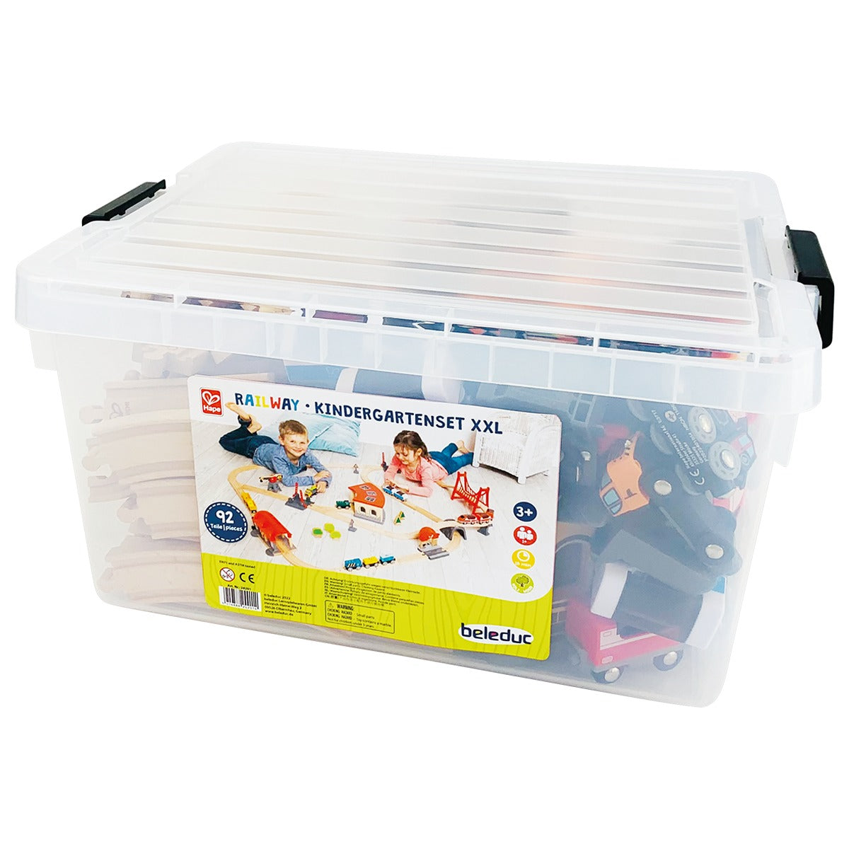 Eisenbahn-Set XXL, 92 Teile