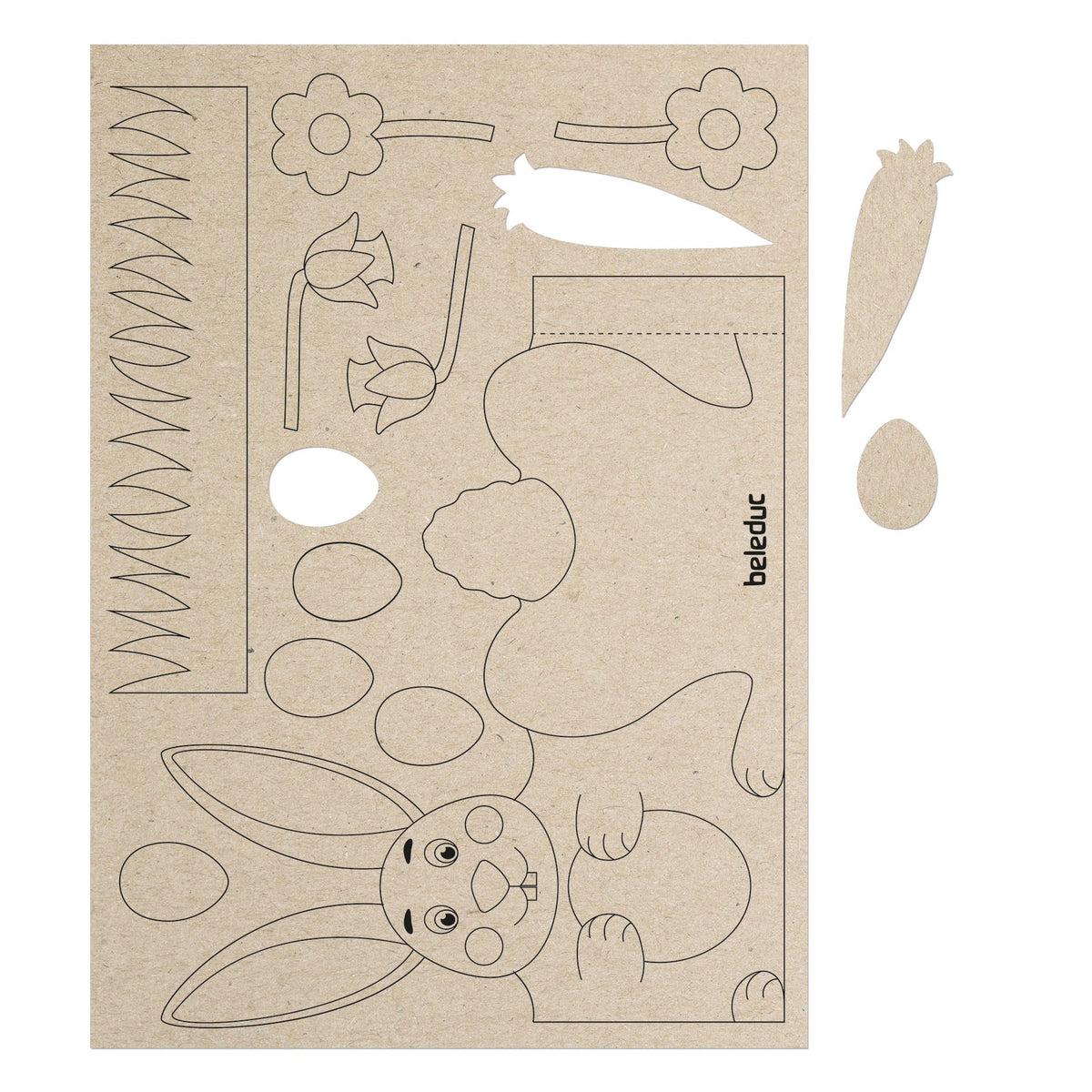 RePaCREA Bastelset „Osterhase“, 25er Set