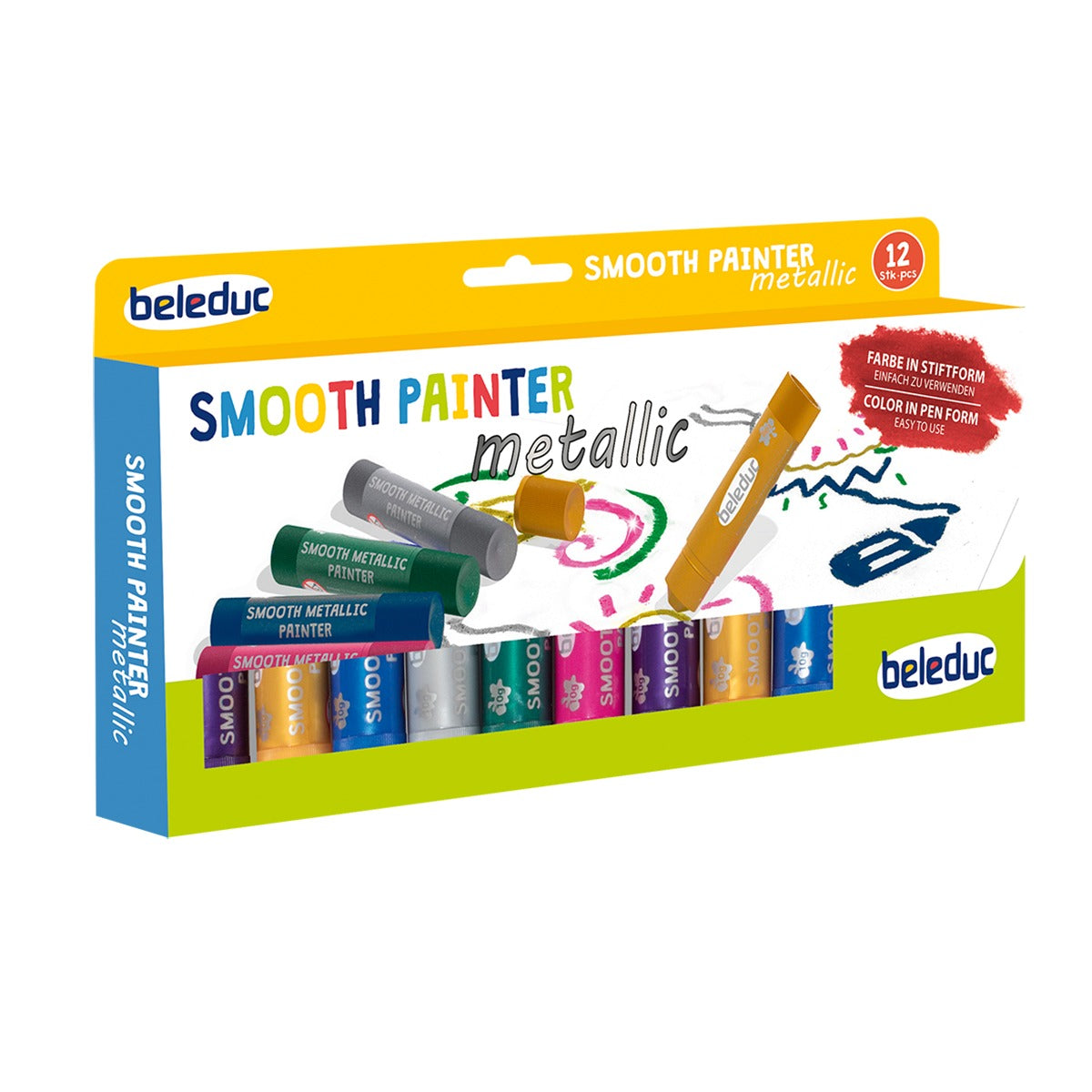 Smooth Metallic Painter, 12er Set