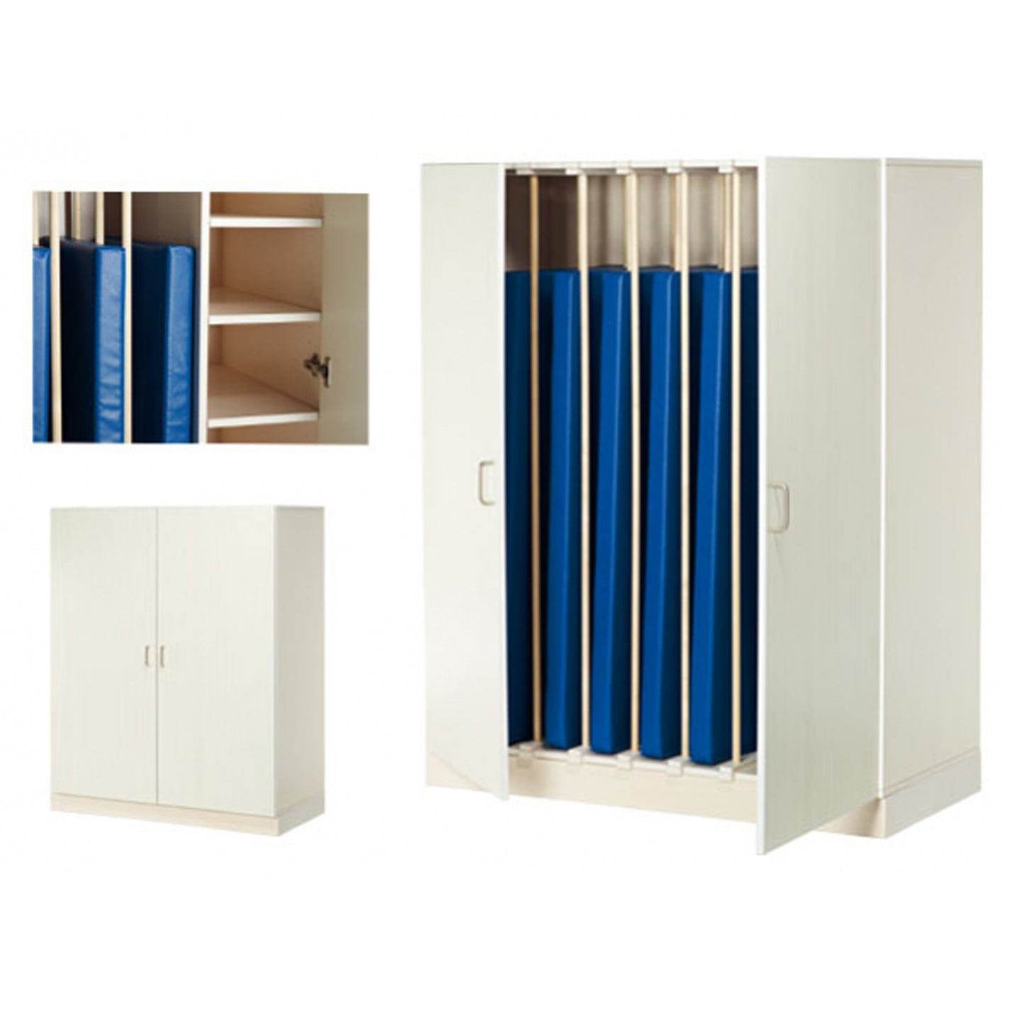 Bettzeug- und Liegepolsterschrank