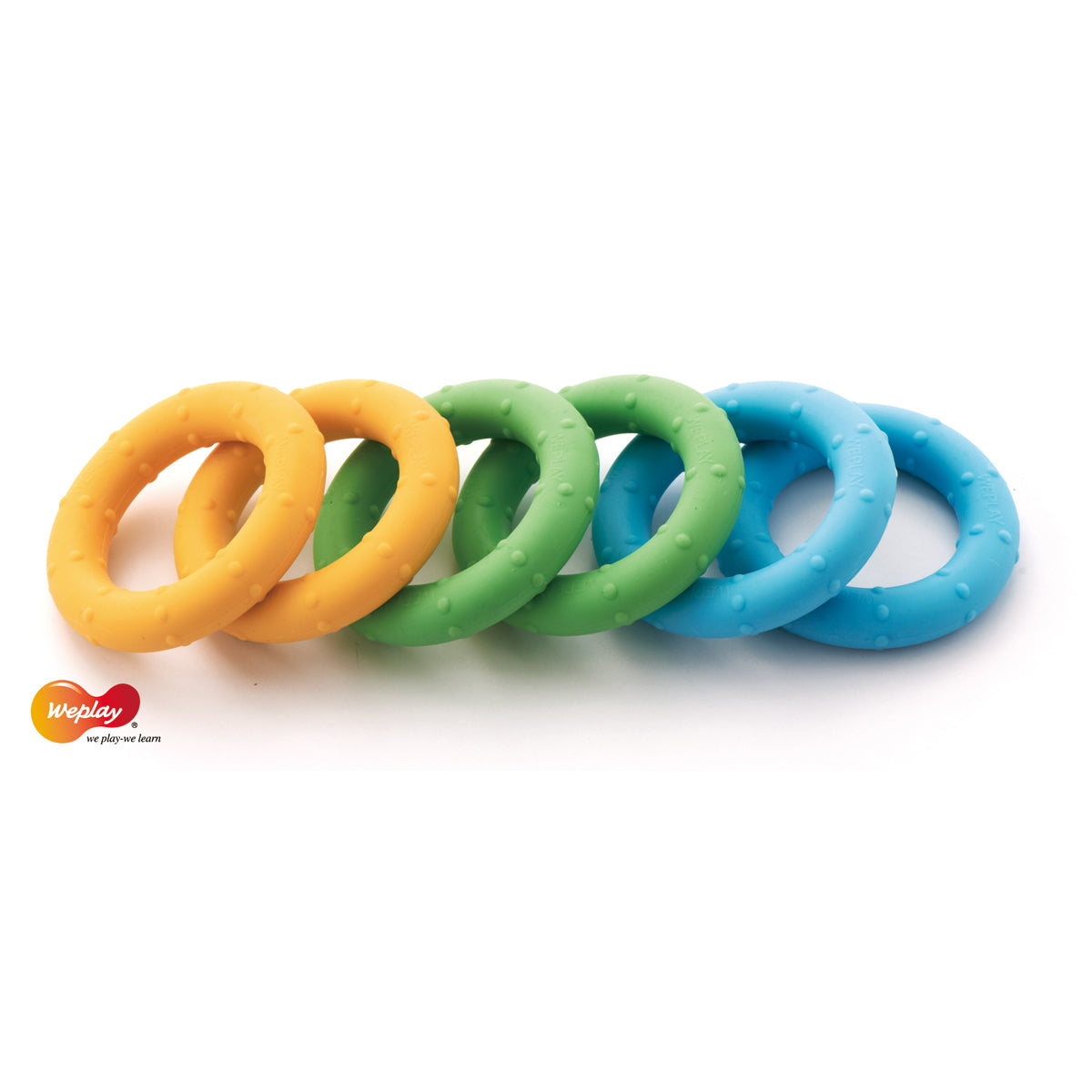 Squeezer Fingertrainer-Ringe, 6er-Set – Bild 2