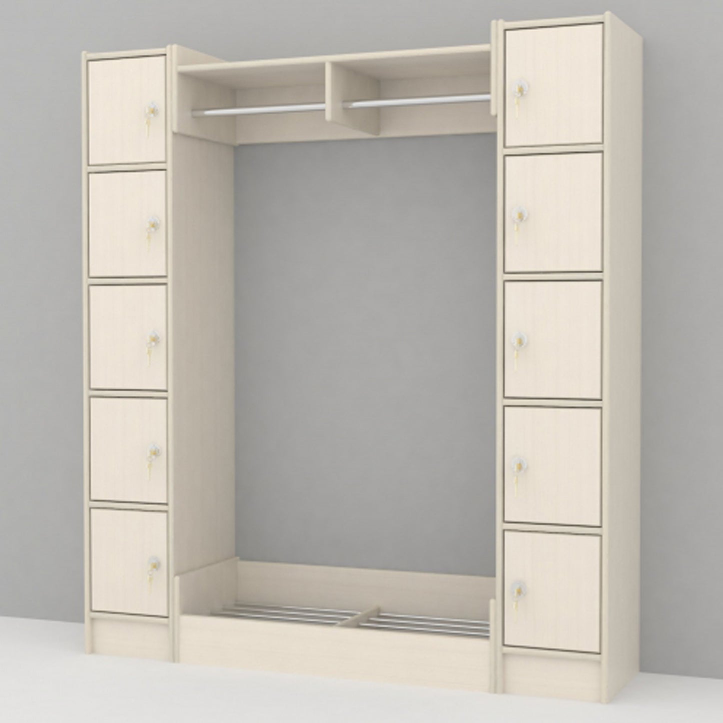 Personalsäule, 5 Fächer