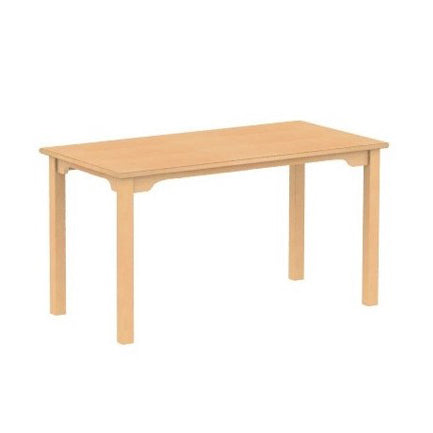 Rechtecktisch mit ausgeschweifter Zarge