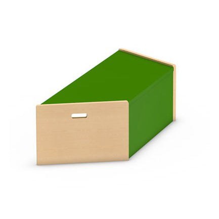 Spielpodest Trapez, einseitig offen