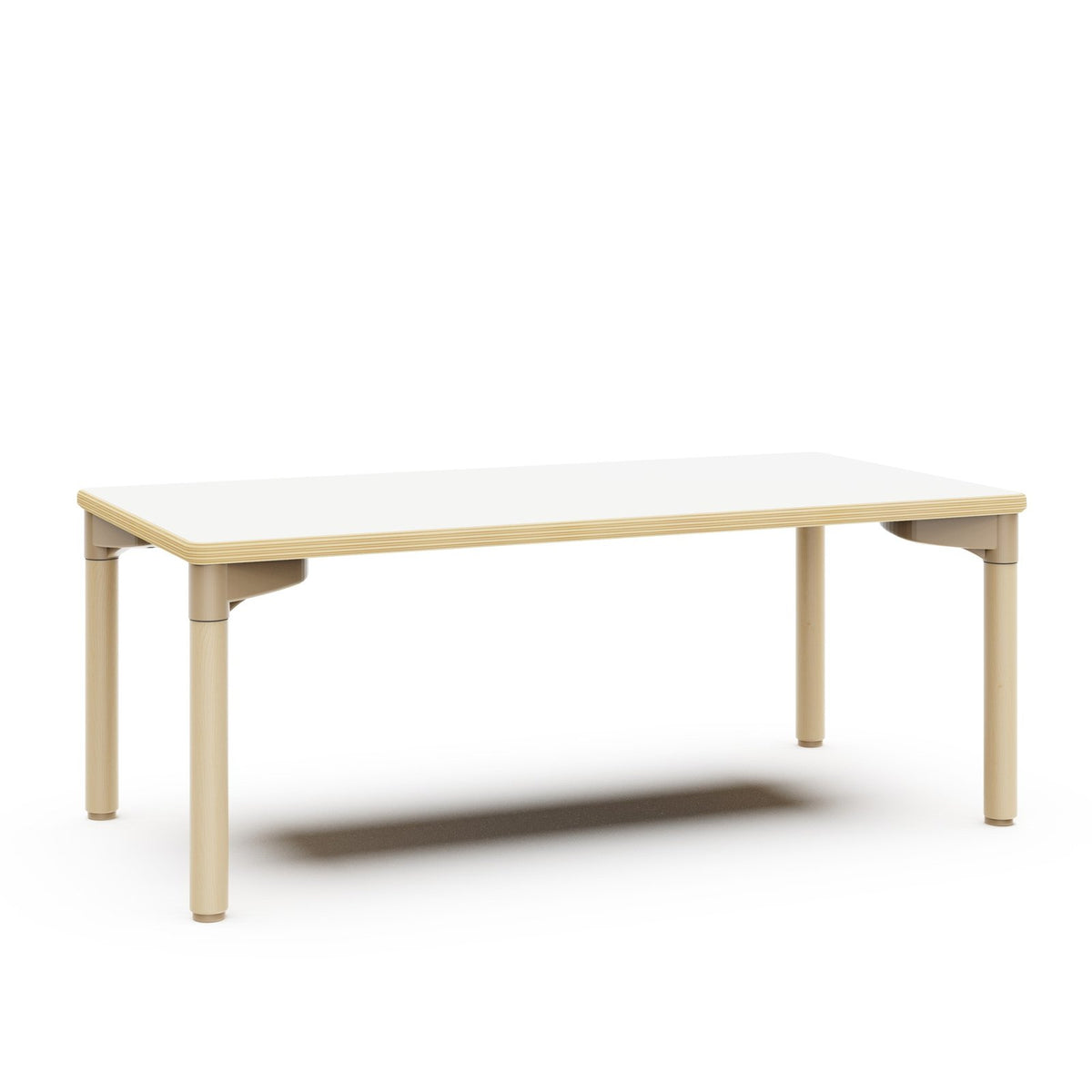 Elder Kitatisch aus Holz – Weiß / 59 cm