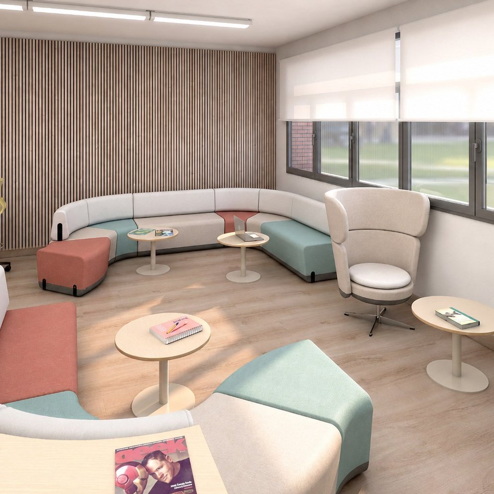 Kalin C gebogenes Sofaelement mit Lehne – Bild 5