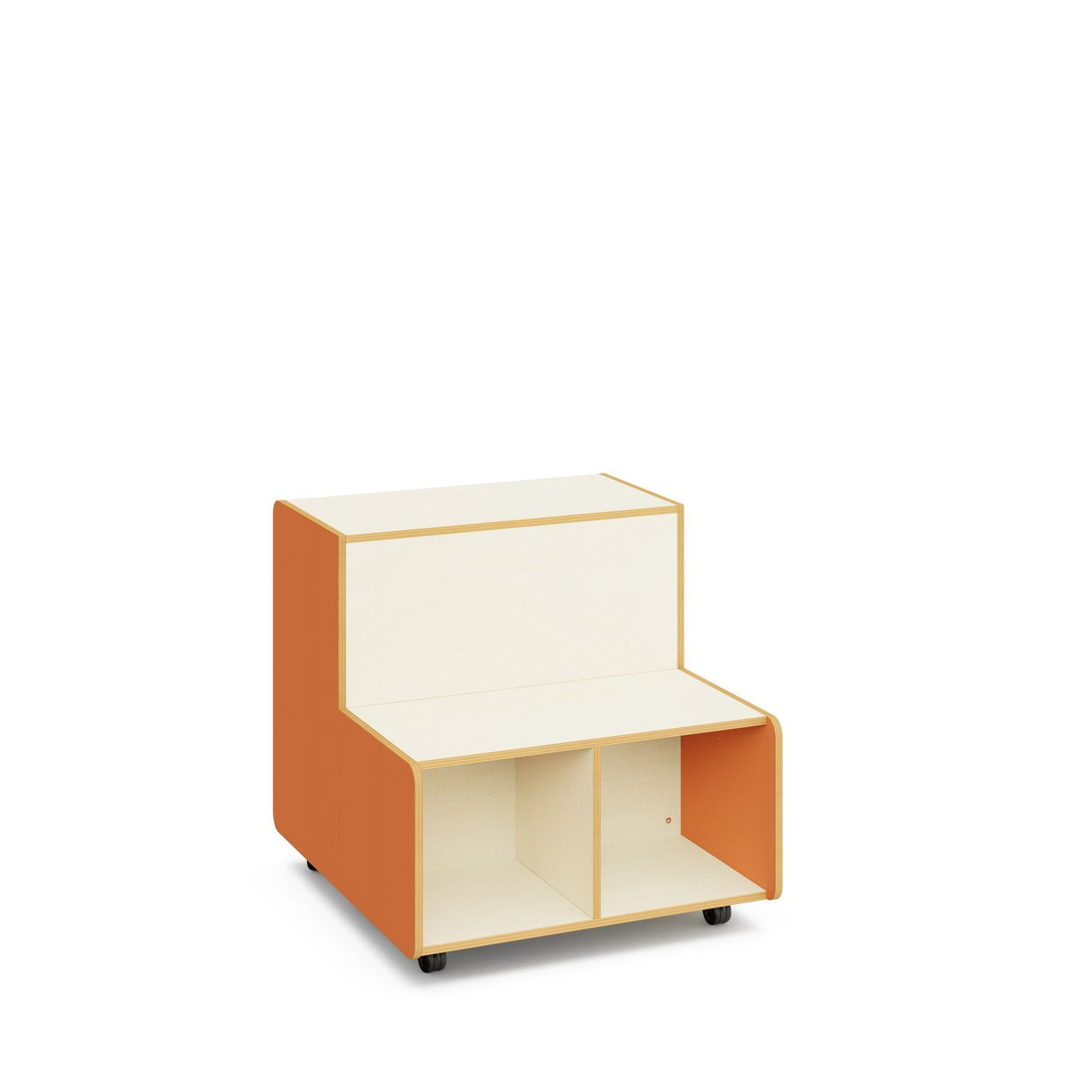 Kido Holzpodest mit Stauraum – Hellterracotta