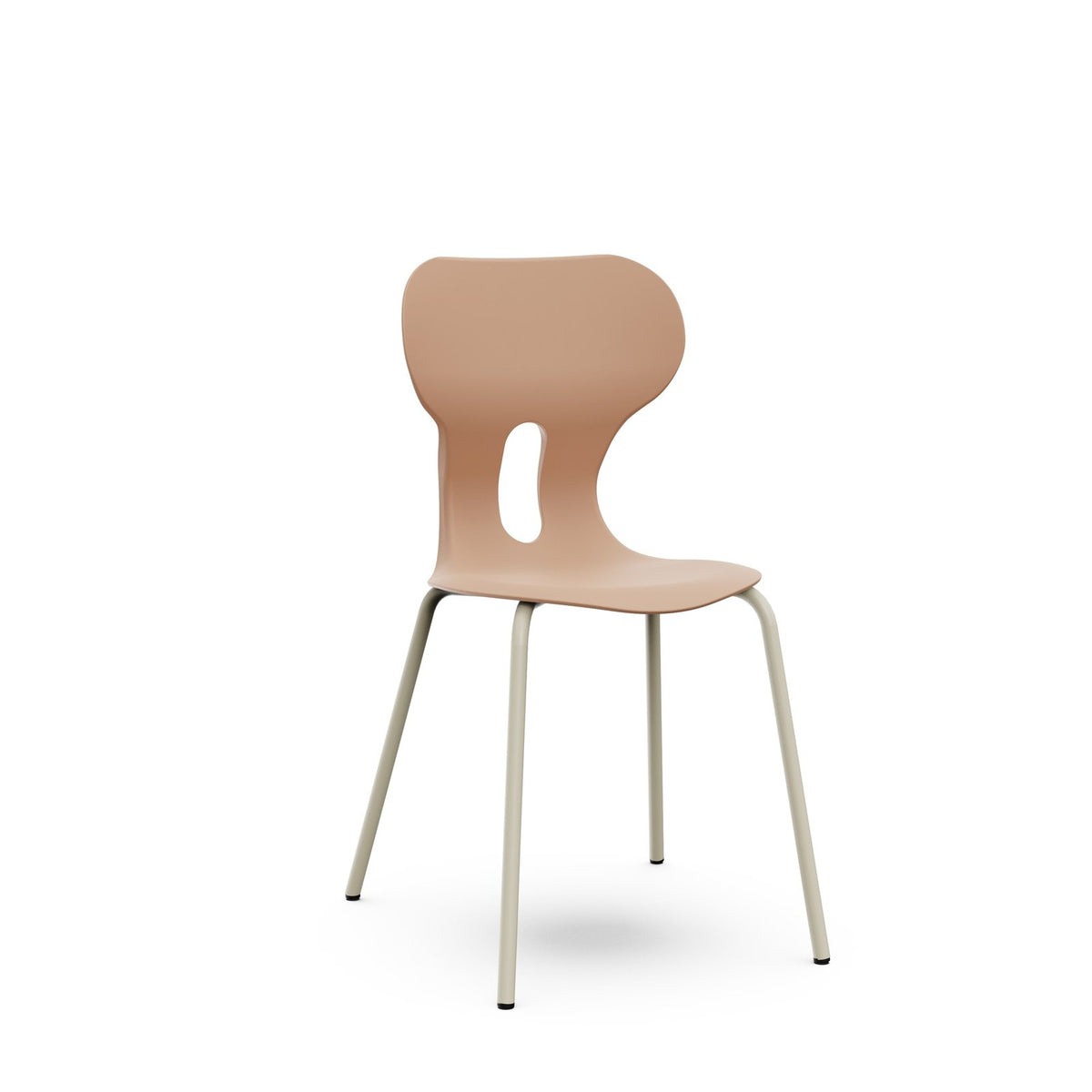 Lia Basic Mehrzweckstuhl, Kunststoffschale – Hellterracotta / 46 cm