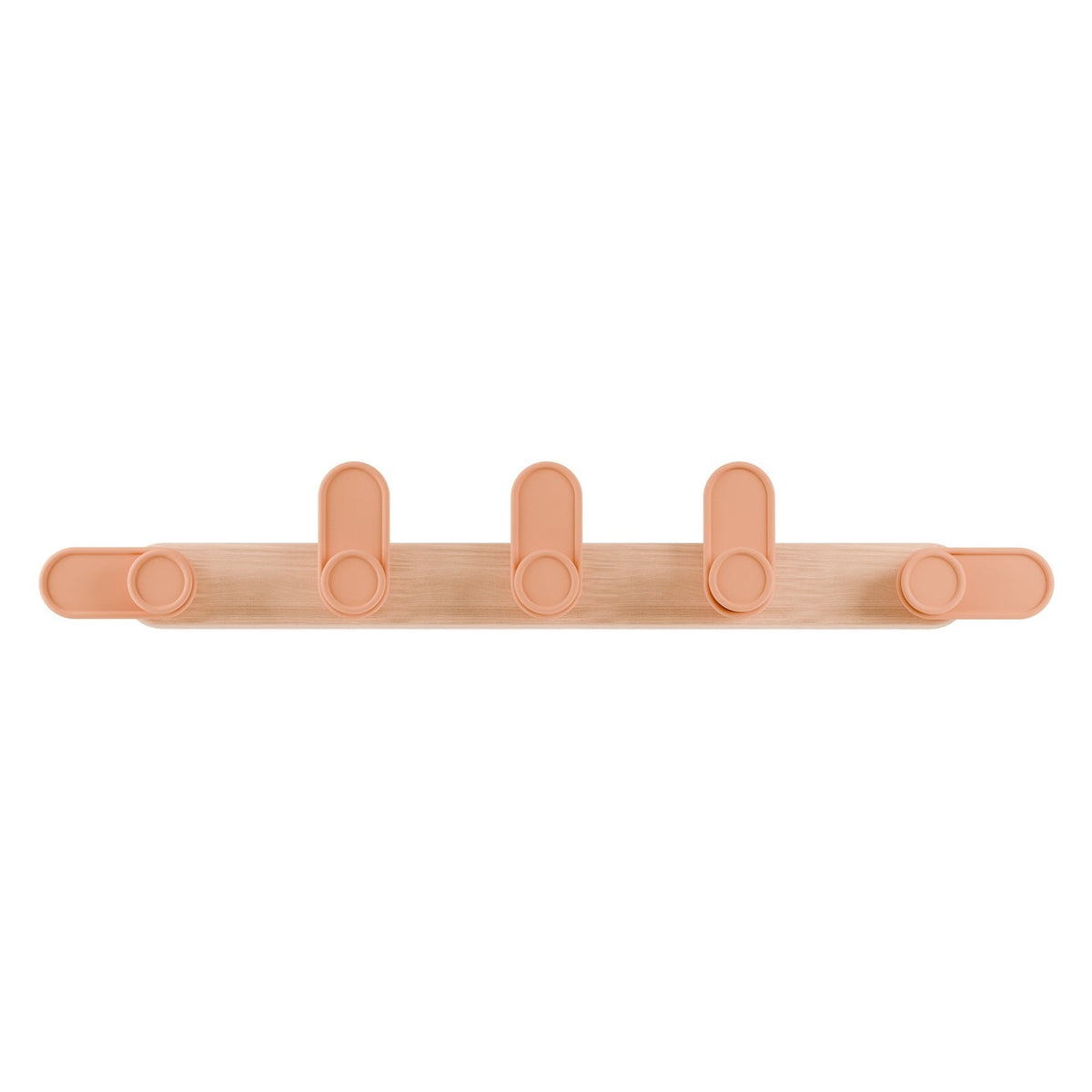 Slide Hakenleiste aus Birkenholz – Hellterracotta