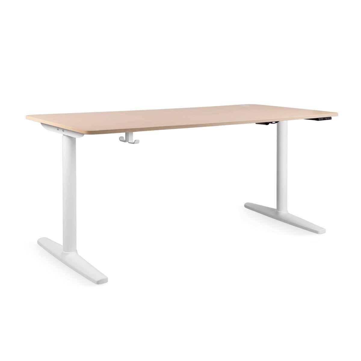 Tona höhenverstellbarer Sitz- und Stehtisch – Birke / 120 × 60 cm