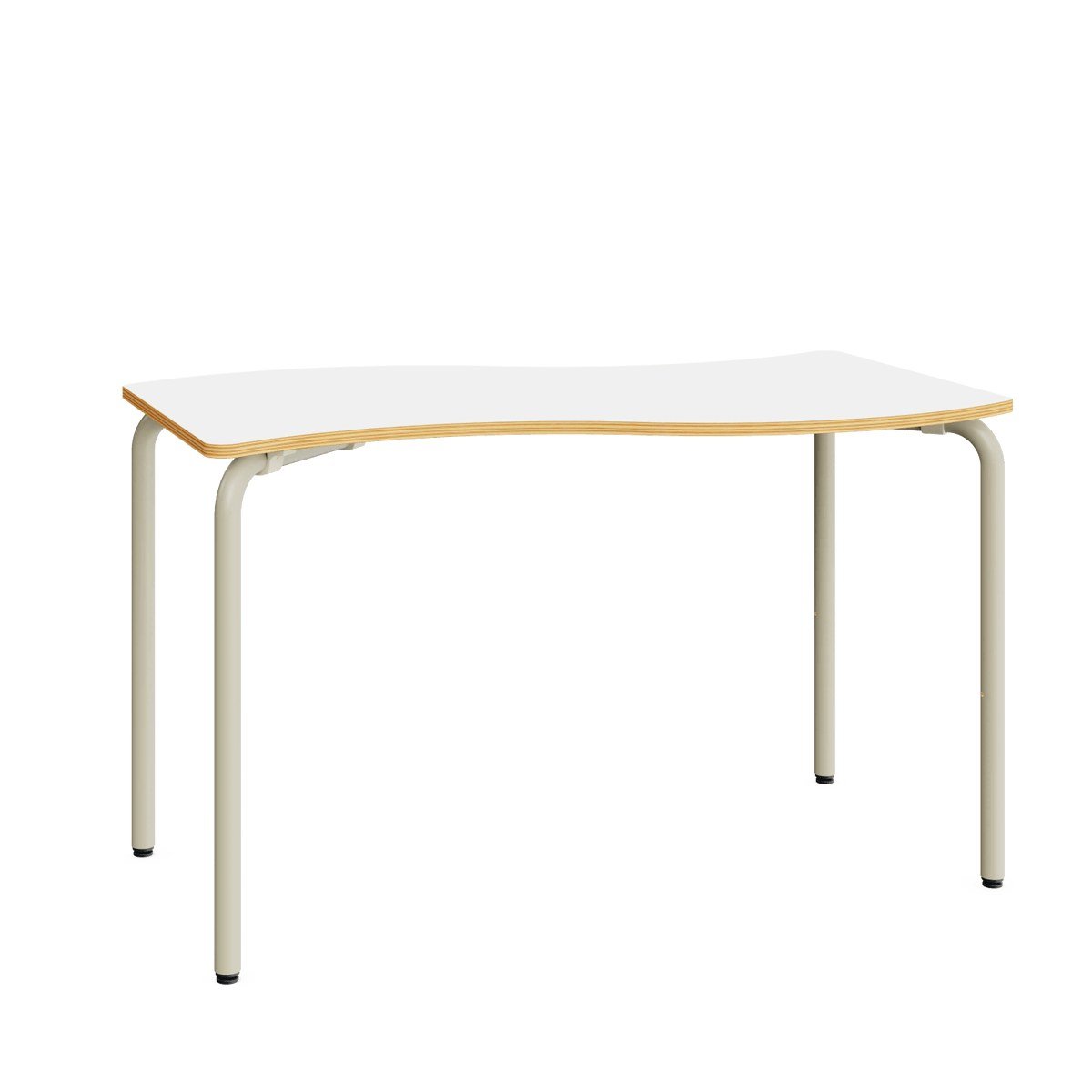 Wave Freiformtisch – Weiß / 77 cm