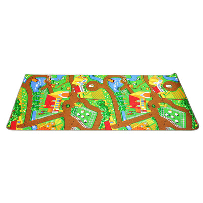 Duoplay Spielteppich „City und Farm“, 100 × 190 cm