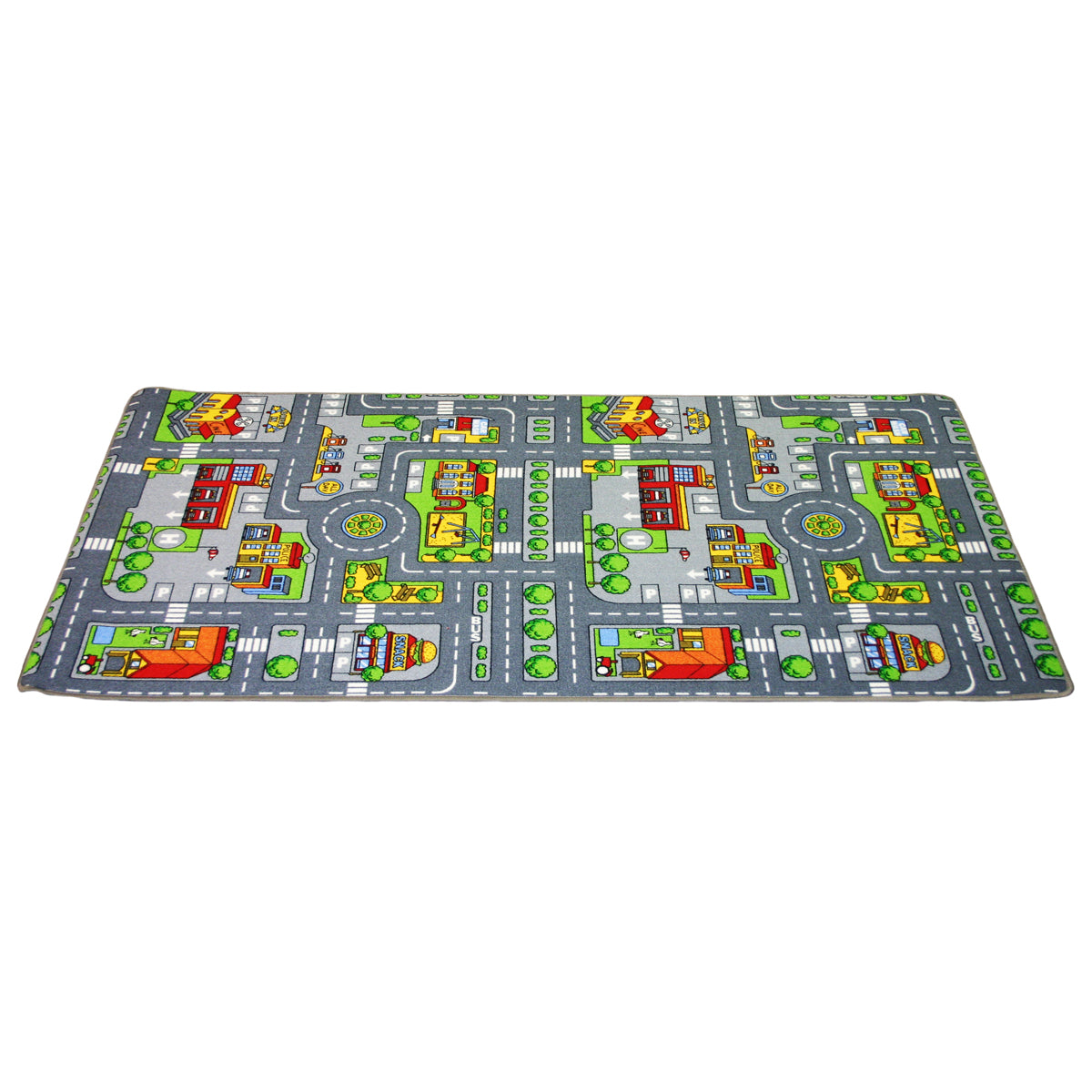Duoplay Spielteppich „City und Farm“, 100 × 190 cm