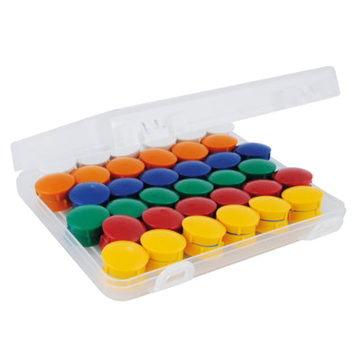 Haft-Magnete Ø 21 mm, 72 Stück in Box