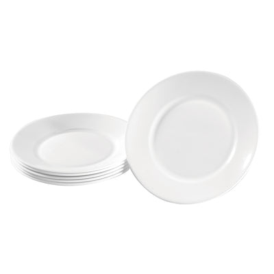 Teller aus Hartglas, 6 Stück