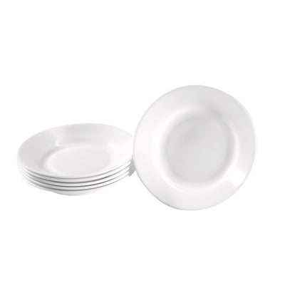 Teller aus Hartglas, 6 Stück