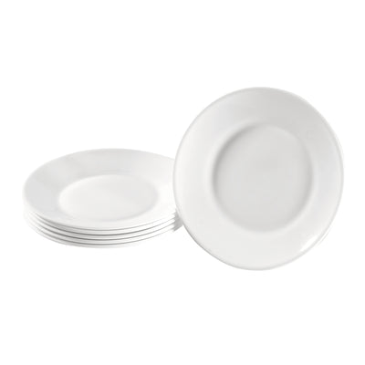Teller aus Hartglas, 6 Stück