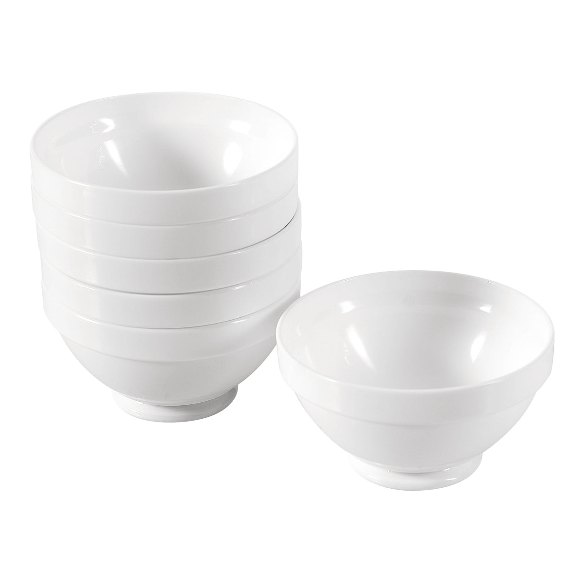 Müslischale aus Hartglas, 6 Stück