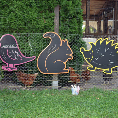 Outdoor-Tafeln Tiere, 3er-Set