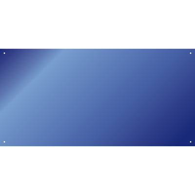Farbige Spiegel, flach, 40 × 80 cm, 4er-Set