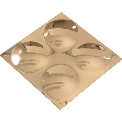 Farbige Spiegel, gewölbt, 33 × 33 cm, 4er-Set