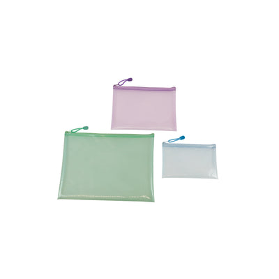 Utensilientaschen transparent, 3er-Set