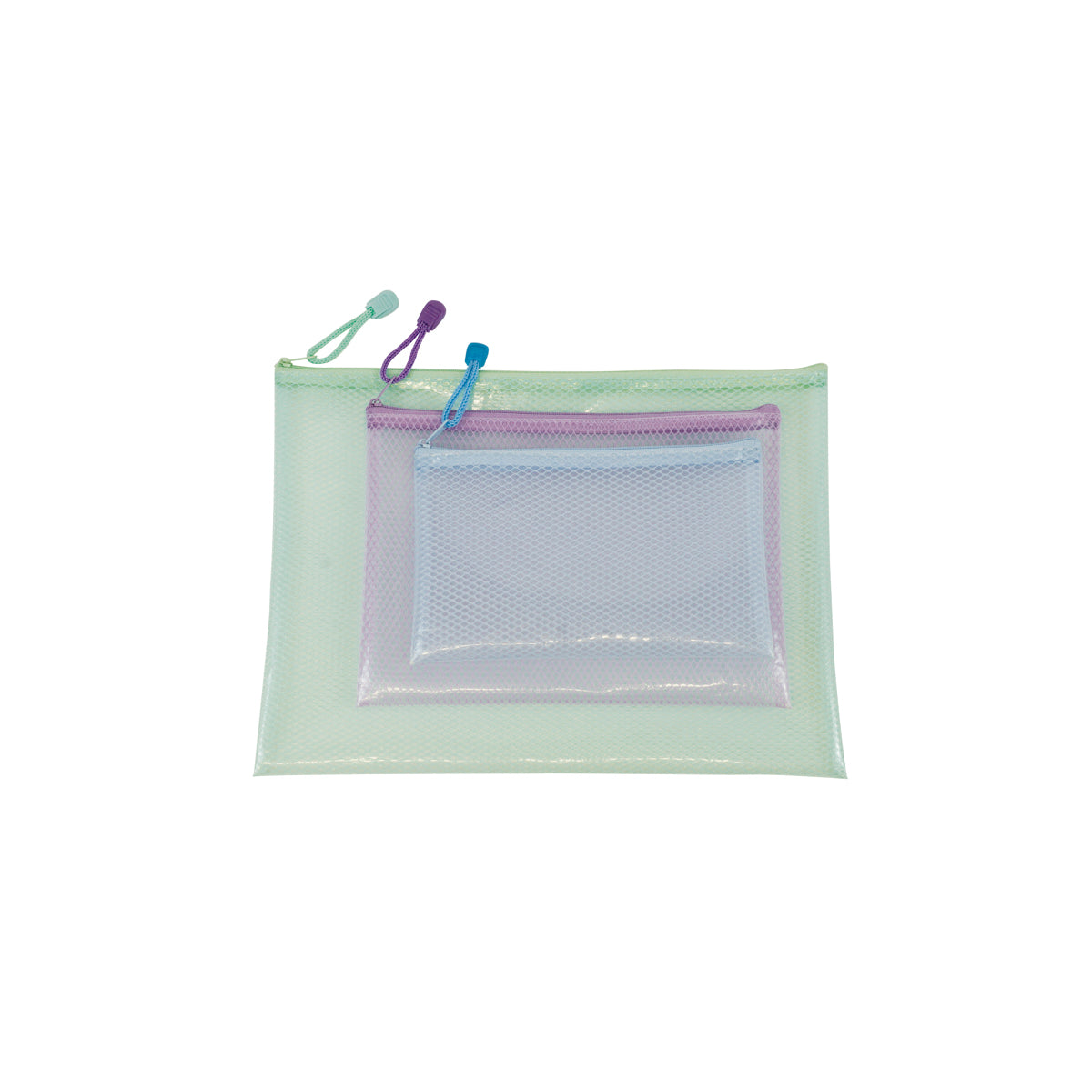 Utensilientaschen transparent, 3er-Set