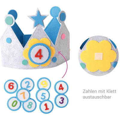 Geburtstagskrone mit Zahlen