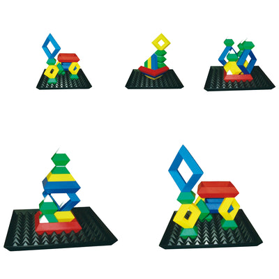 Triangle-Puzzle mit Base, 24 Teile
