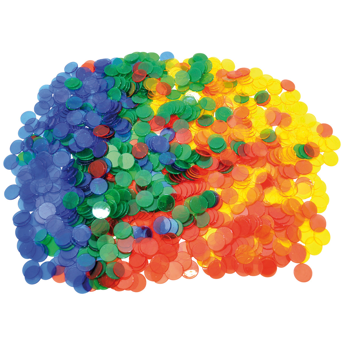 Zählchips transparent, 1000 Stück