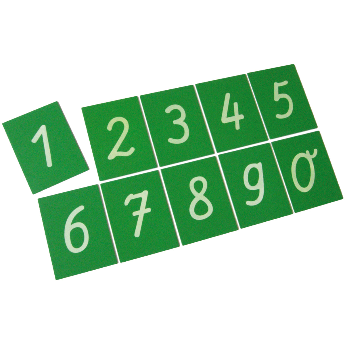 Sandpapierziffern 0–9