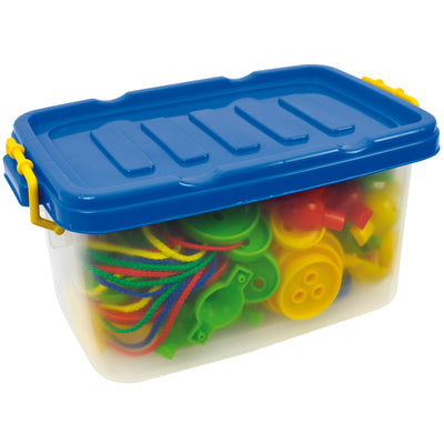 Fädelknöpfe in Box, 100 Stück