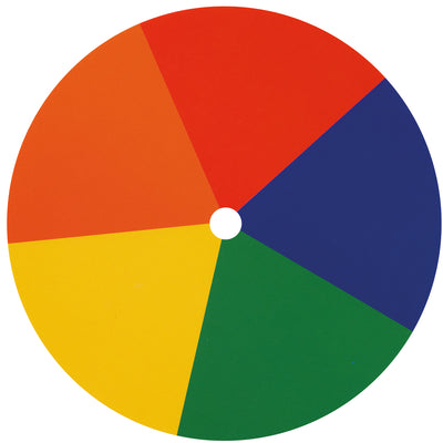 Spielkreisel mit 10 Motivscheiben