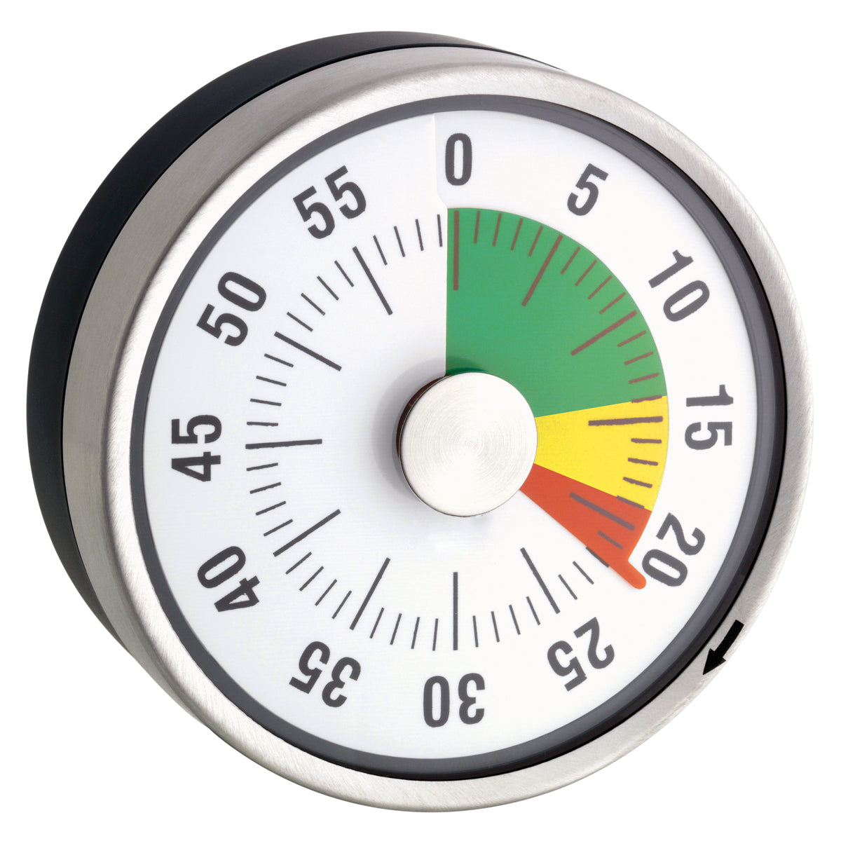 Zeitdauer-Uhr mit Ampelscheibe, magnetisch