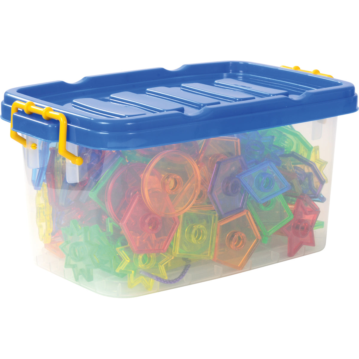 Fädelknöpfe transparent, 144 Stück mit 6 Schnüren