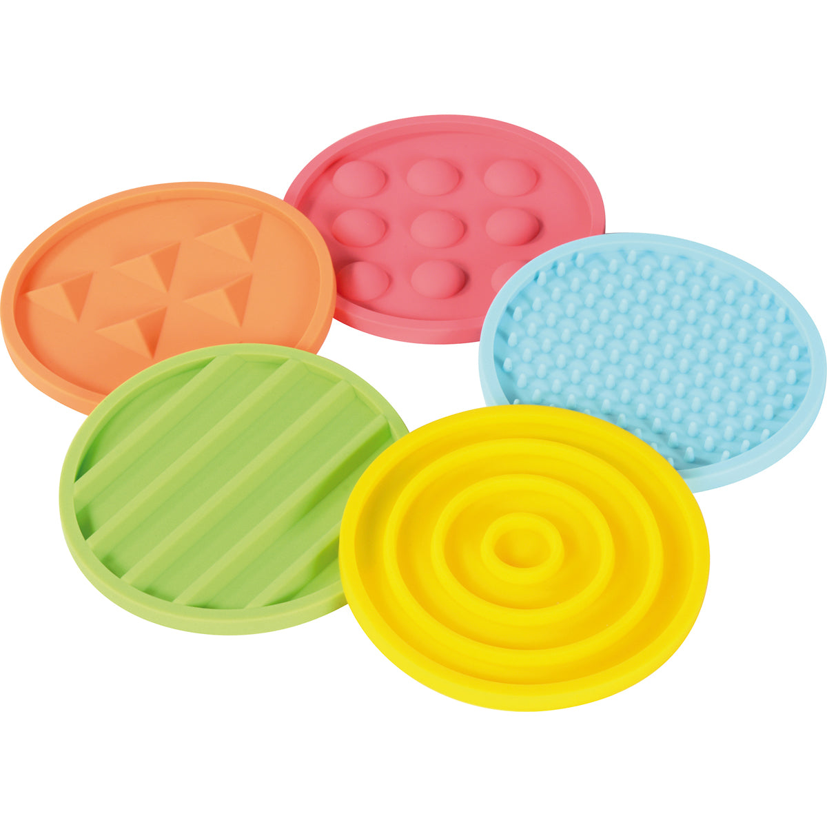 Sensorik-Silikonmatten, 10er-Set – Bild 3